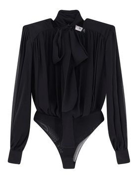 Camicia In Seta Con Dettaglio Body