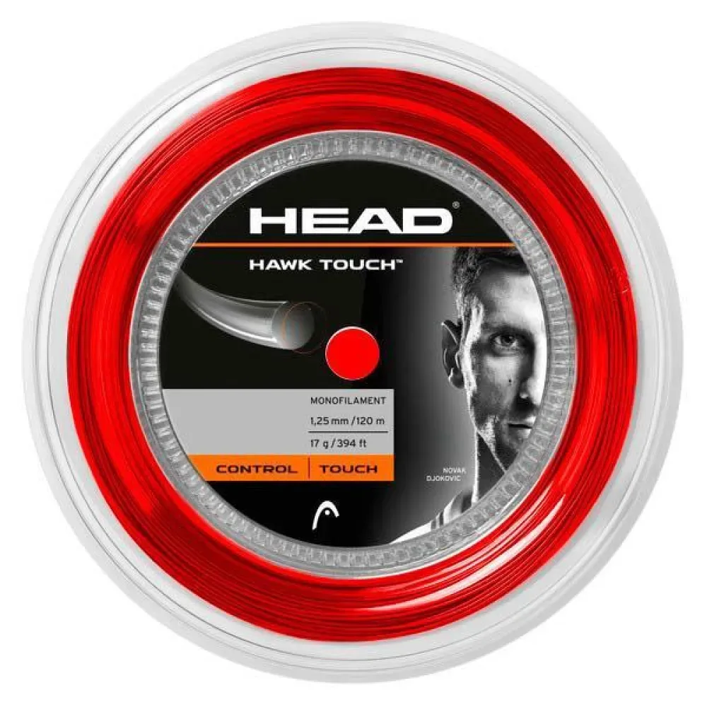 Hawk Touch 120 M Tennis Reel String Red 1.30 mm - Head Racket - FashionsVida