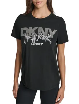 T-shirt à Manches Courtes Dw8000049 Black / Grey Silver L