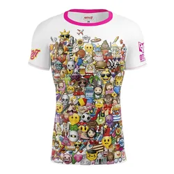 Maglietta A Maniche Corte Emoji Big Wave Multicolour L