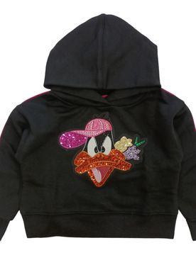 Felpa Nera 0050 Daffy Strass 19B629 2097