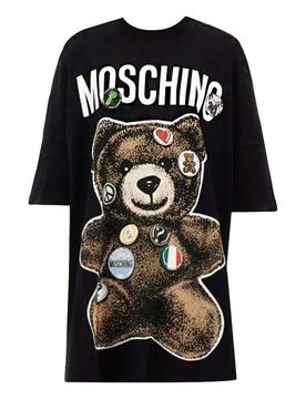 Moschino Abito T-shirt Orsetto Pins