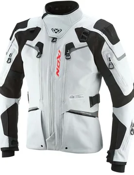 Giubbotto Moto ODIN Grigio Chiaro Nero taglia 3XL - Ixon - FashionsVida