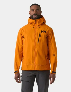 Men's Odin 9 Worlds 3.0 Shell Jacket Orange XL - Ignite Orange - Male - Helly Hansen - FashionsVida