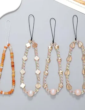 Fashion Crystal Star Beaded Phone Chain Lanyard Jewelry for Women's Personalized Colorful Love Wrist Strap Tellphone Case Rope - Aliexpress - FashionsVida