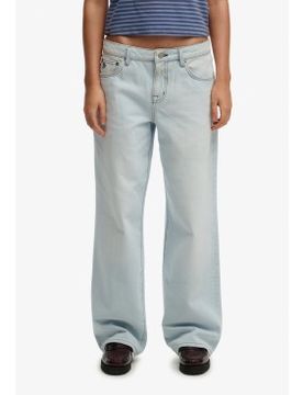 Para mujer. W7011267A Jeans Mid Rise Wide Leg (30/32), Casual, Algodón, Denim