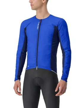 Giacca Fly Sey Gore-tex Infinium™ Windstopper® Blue / Blue Belgian - Castelli - FashionsVida