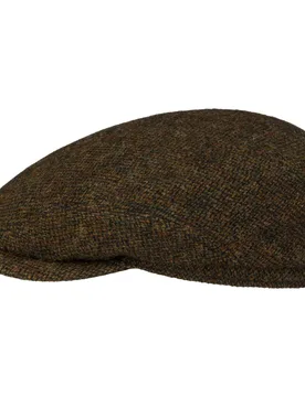Devona Wool Flat Cap by - olive - Size: 58 cm - Stetson - FashionsVida