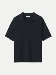Strick-Poloshirt Eoin Schwarz L