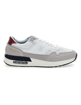 Sneakers bianche e grigie Polo Club Team Mix 43