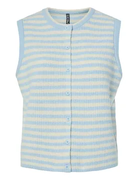 PCMALOU SL O-NECK STRIPE CARDIGAN P female - XS - FashionsVida