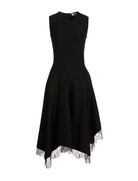 Midi-Kleid Damen Schwarz M Damen