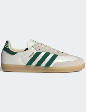 SCARPE SAMBA OG 39 1/3 Cloud White / Collegiate Green / Gum - Adidas - FashionsVida