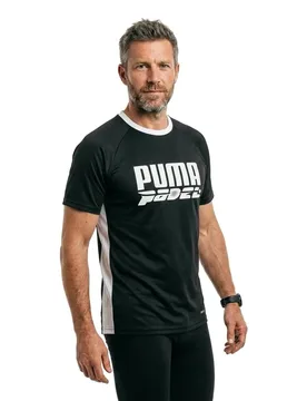 Teamliga Logo Short Sleeve T-shirt Black L - Puma - FashionsVida