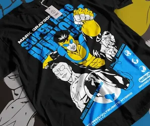 Invincible Universe Cartoon T-Shirt, Shirt Omni-Man
