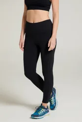Breeze Womens Full Length Hiking Leggings - Black - Black - Size: 20