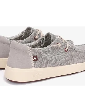 Zapatos cómodos de hombre tipo wallabi en lona de saco - Walk In Pitas - FashionsVida
