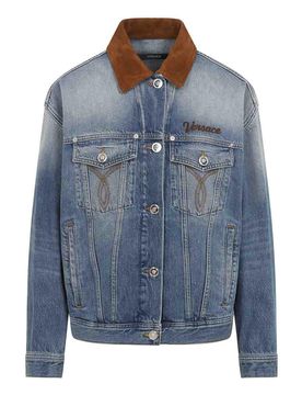 Giubbotto in denim lavaggio stone wash