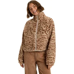 Forro polar de mujer Blurry Cloud Print