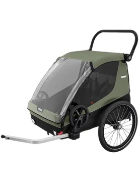 Poussette/remorque multisports - Courier Vintage Green - Kaki - Thule - FashionsVida