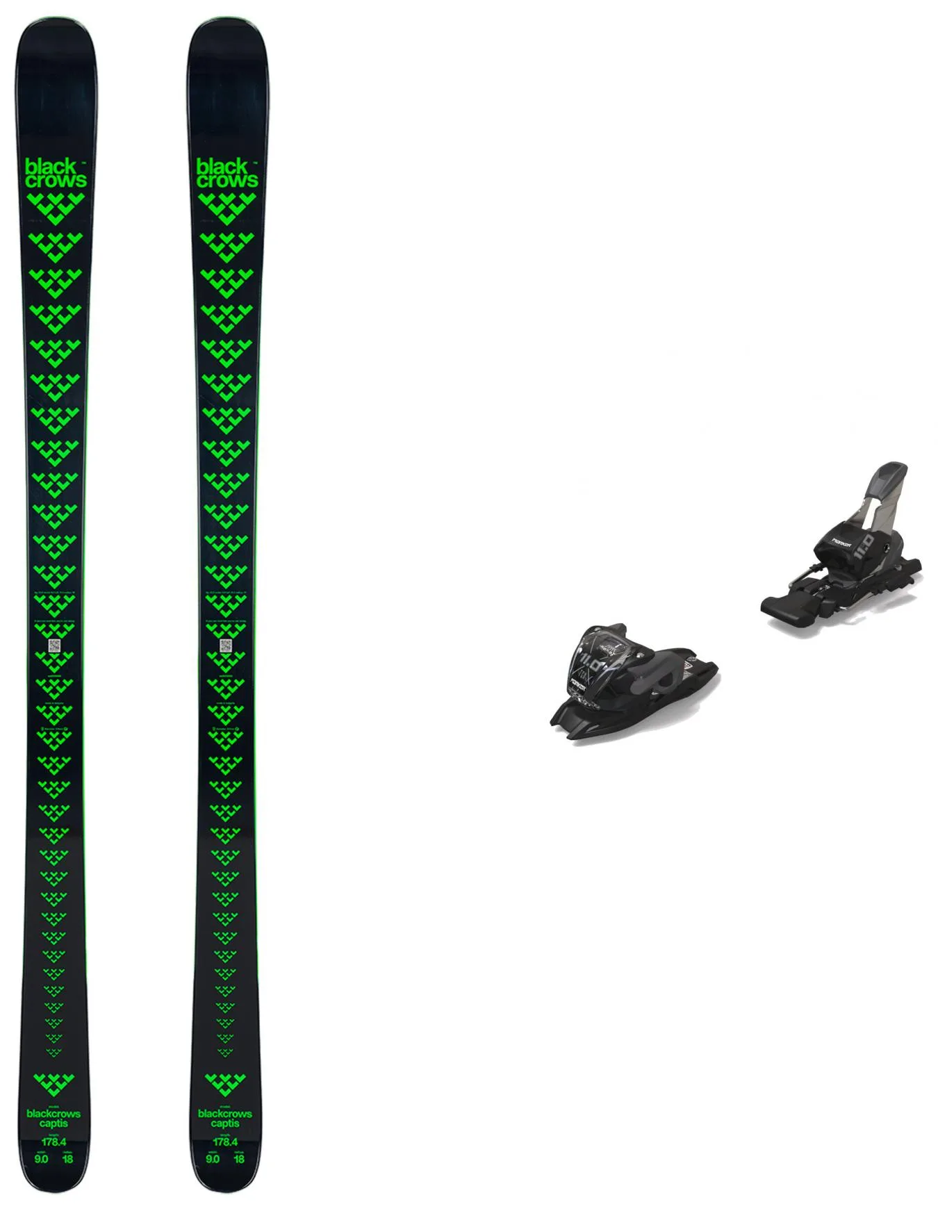 Packs (skis + fix) - - Pack Captis 2024 - Vert - Blackcrows - FashionsVida