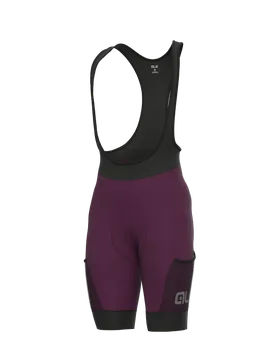 Pantaloncini ciclismo OFF ROAD - GRAVEL STONES CARGO prugna 2025 - ALE' - FashionsVida