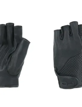 Guanti Mezze Dita in Pelle Traforati OJ FRESH Nero taglia 3XL - Oj Atmosfere - FashionsVida