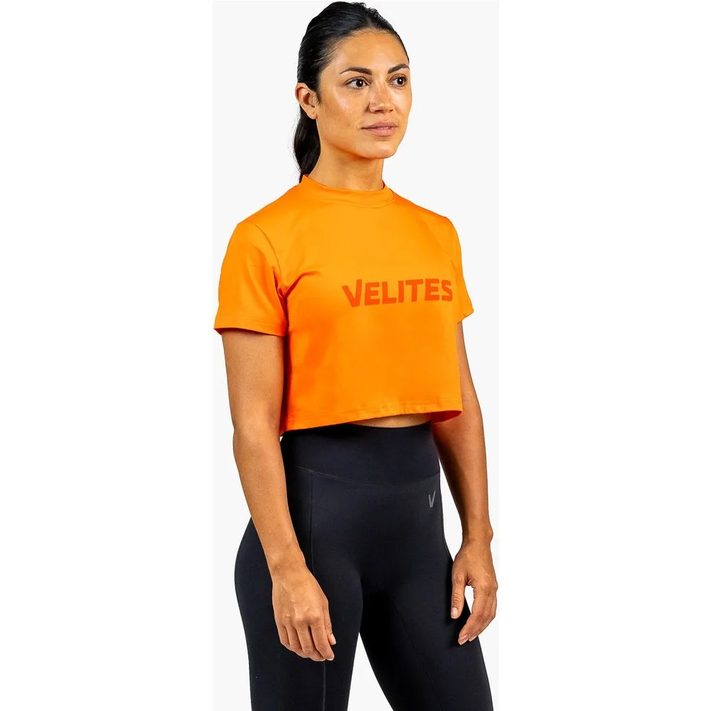 Camiseta de manga corta crop Holo de mujer - Velites - FashionsVida