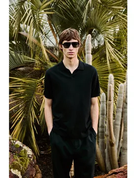Polo manga corta tricot fino de hombre - Green Coast - FashionsVida