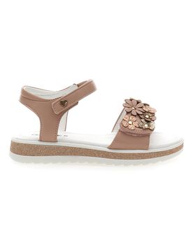 Sandali Rosa con Fiori e Chiusura a Velcro 283348 31