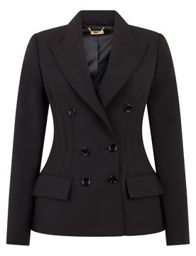 Double-Breasted Structured Jacket for Women