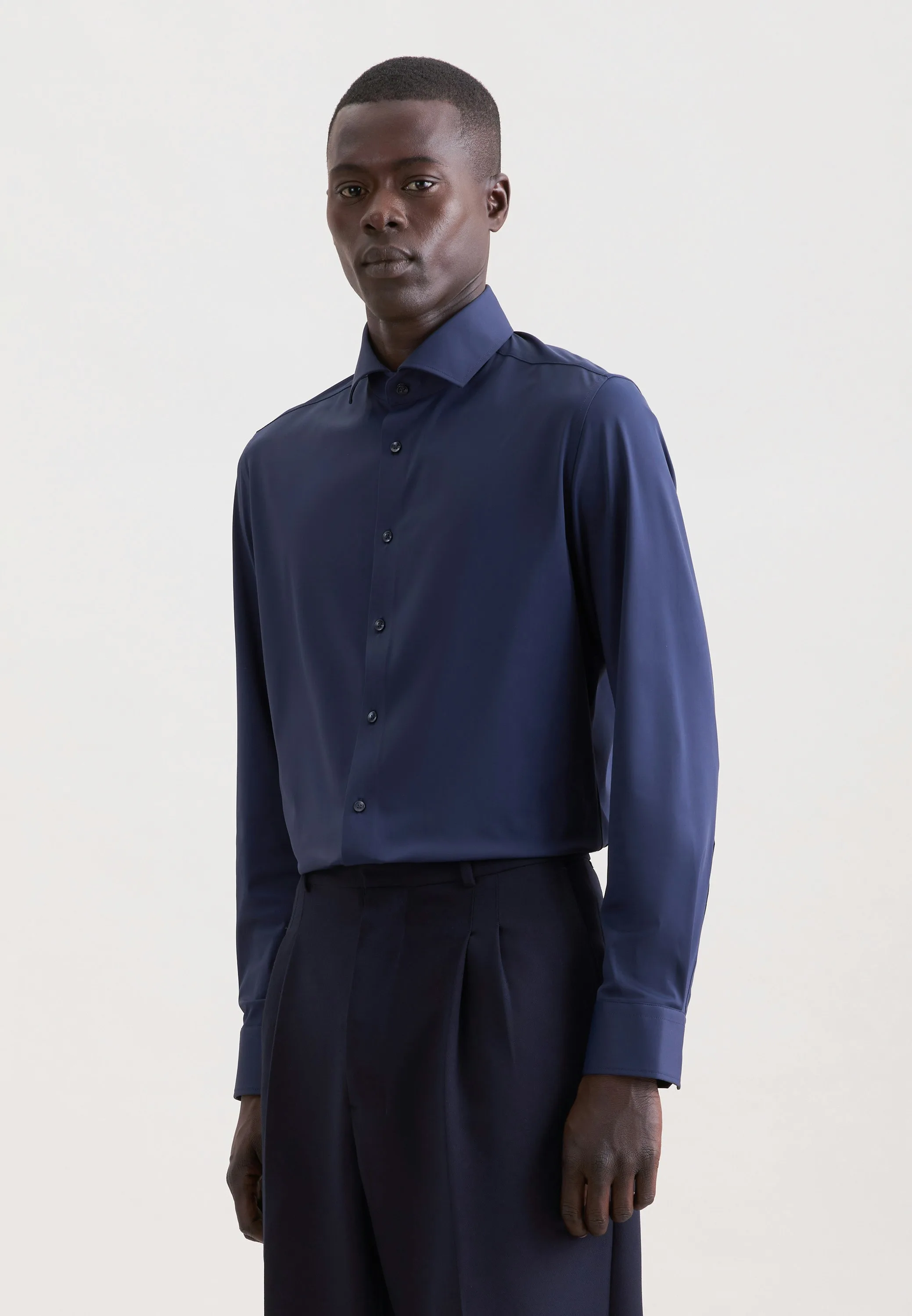 X-Slim Performance-Hemd Uni Blau 37 - Seidensticker - FashionsVida