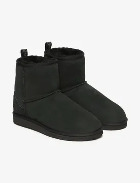 Superdry Damen Sherpa-stiefeletten aus Wildleder Black - Größe: 7-8 - 129.99 - FashionsVida