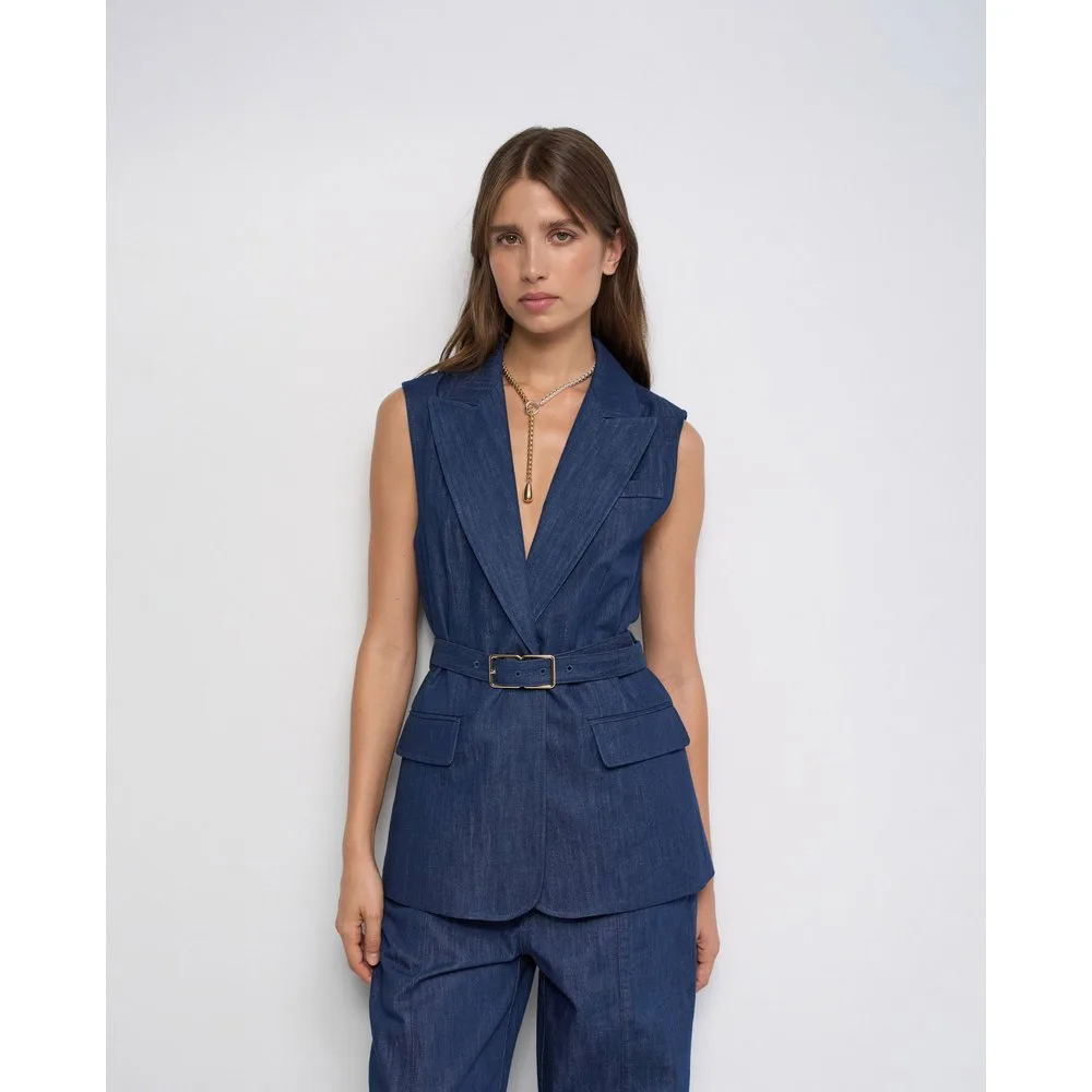 Chaleco de lightdenim de mujer - Salsa Jeans - FashionsVida