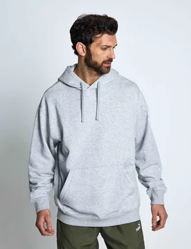 Cotton Rich Hoodie Grey Marl male - Puma - FashionsVida