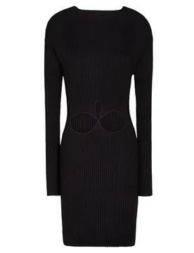 Mini-Kleid Damen Schwarz L,M,S,XL,XS,XXL Damen - 8 by YOOX - FashionsVida