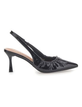 Décolleté Sling-back Nere Con Tacco P593 36
