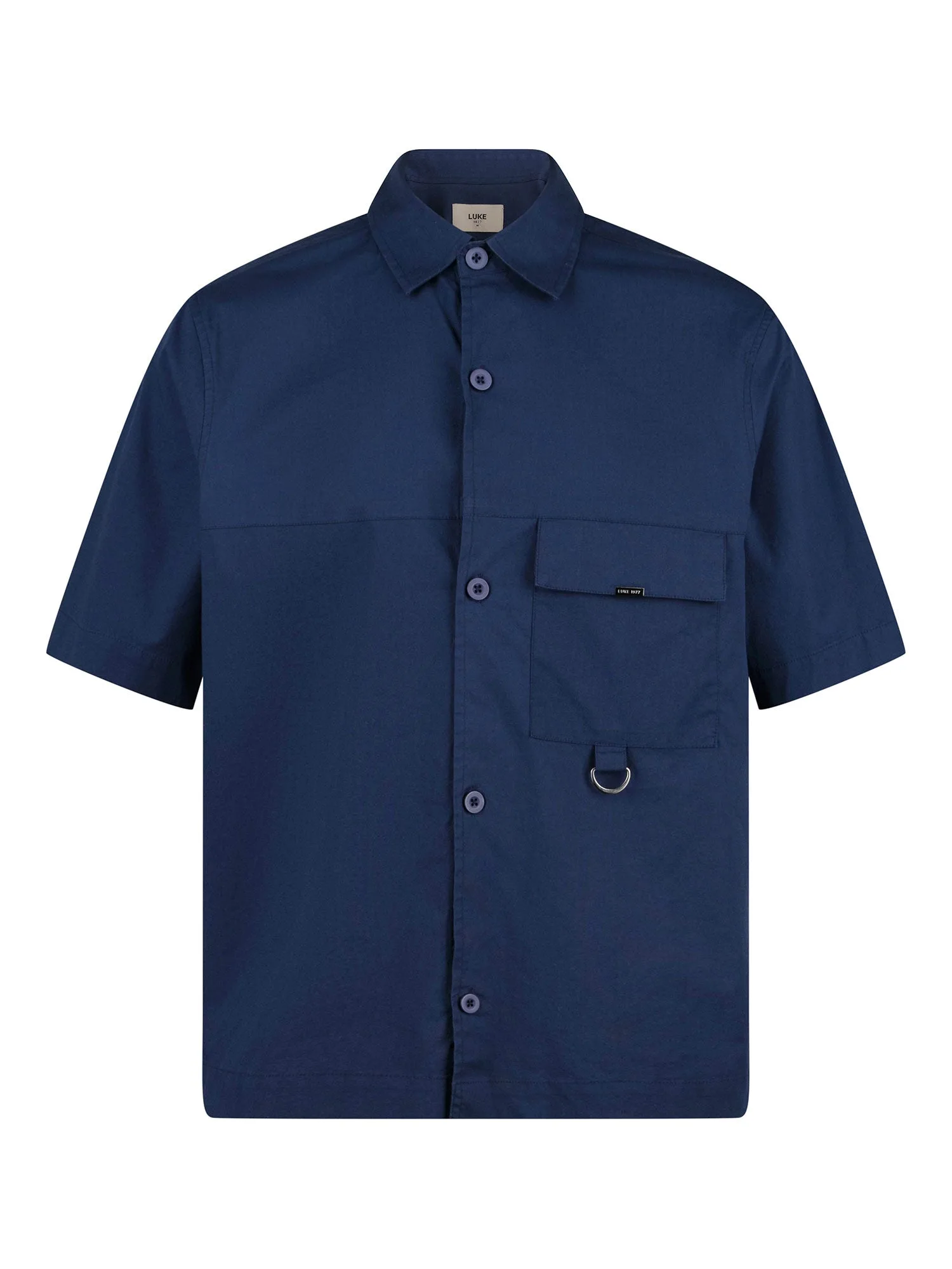 Mens Heya Shirt In Navy - Size Medium - Luke 1977 - FashionsVida