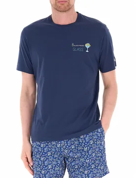 T-shirt girocollo BLU NAVY XL - MC2 SAINT BARTH - FashionsVida