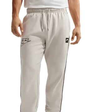 Fleece Men Pants - White - Size S - Cotton Jersey - White - Size: Small - Nike - FashionsVida