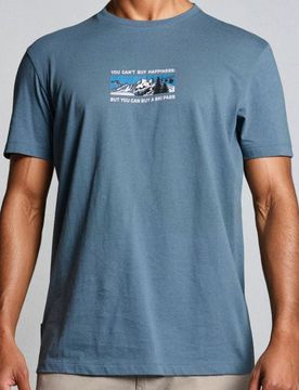 Maglietta con stampa - grey blue