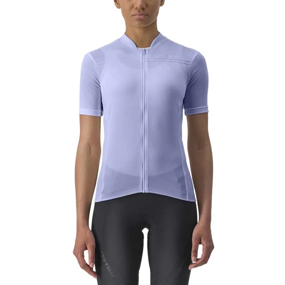Maglia A Maniche Corte Anima Violet Mist - Castelli - FashionsVida