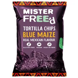 Tortilla chips de maiz azul