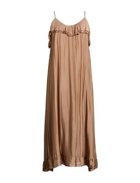 Vestido largo Mujer Marrón claro 36,38,42 Mujer