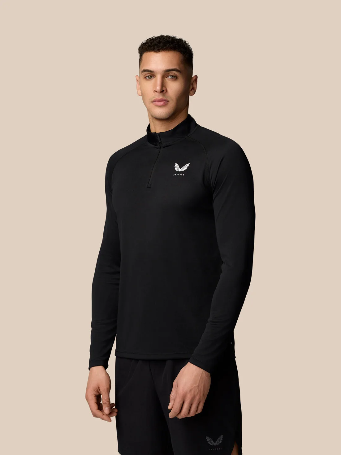 Adapt Training 1/4 Zip Top - Black Black M male - Castore - FashionsVida