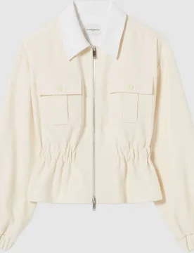 Cazadora de mujer algodón doble cara cuello camisero entallada - CLAUDIE PIERLOT - FashionsVida