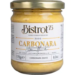 Salsa carbonara del chef Luciano Monosilio Bristot75