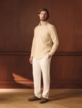 Pantalón de lino de hombre con cordón - Lloyd's - FashionsVida