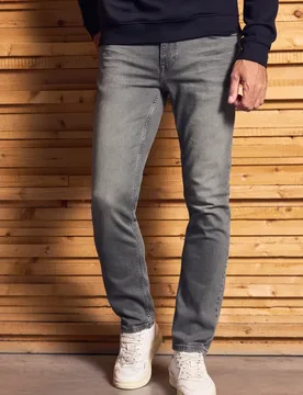 Street One Regular Fit Jeans male Grau - Street One MEN - FashionsVida
