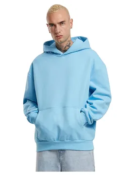 Sweat à Capuche Ultra Heavy Baltic Blue 5XL - Build Your Brand - FashionsVida